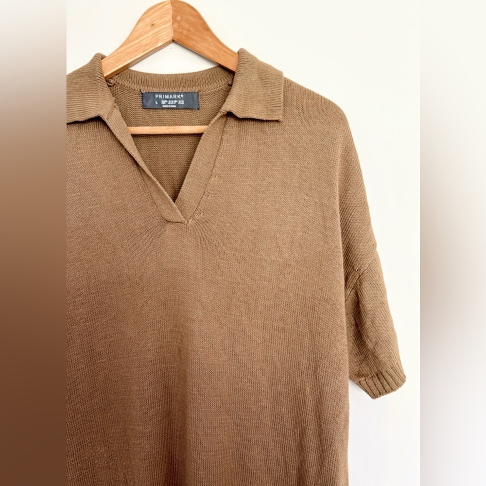 Primark Brown Knit Sweater Dress - Picture 2 of 4